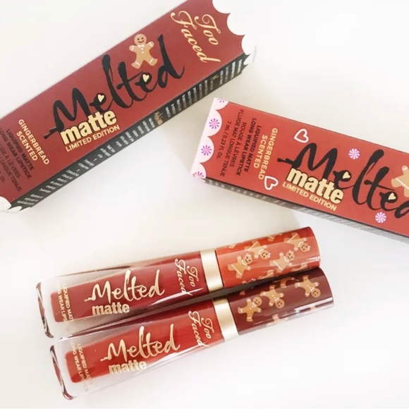 BNIB!!! Too Faced Liquified Matte Lip Gloss - Gingerbread Man (Limited Edition) - Picture 5 of 5